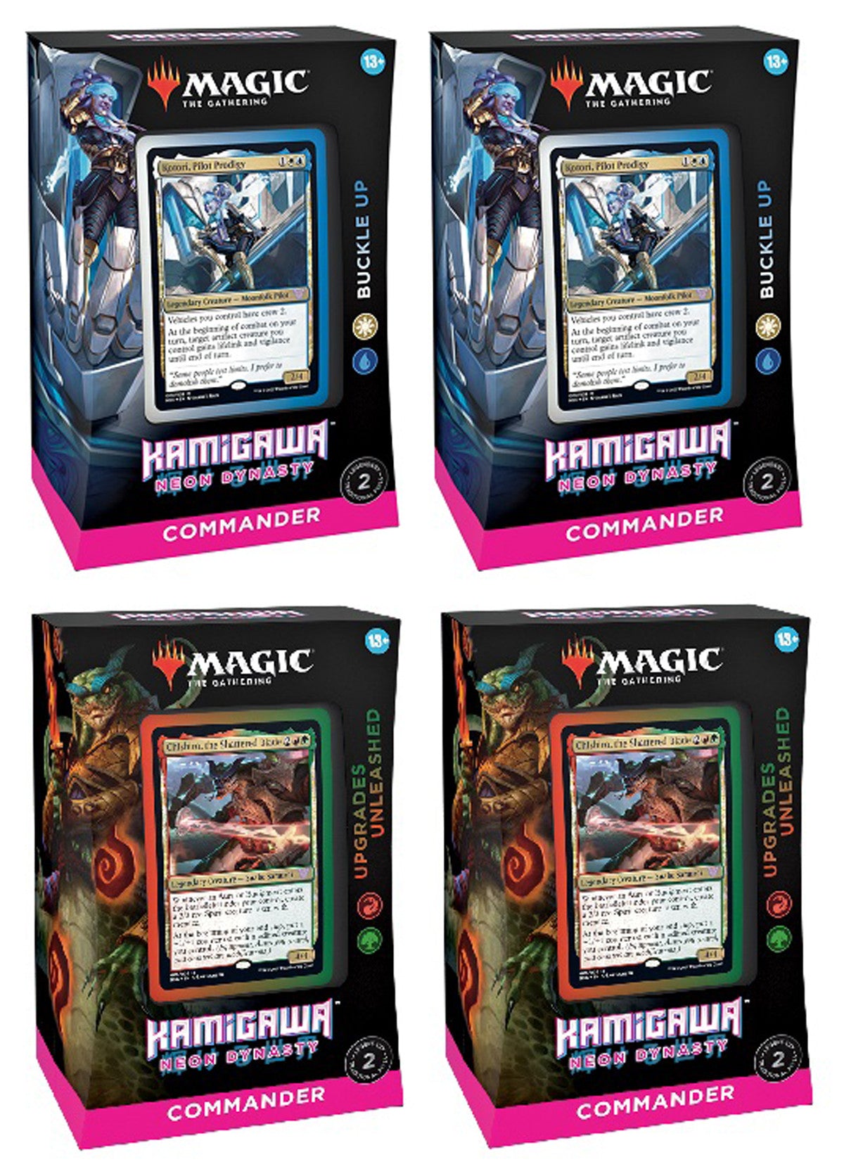 Magic the Gathering Kamigawa Neon Dynasty Commander Decks (4 Decks Per Display)