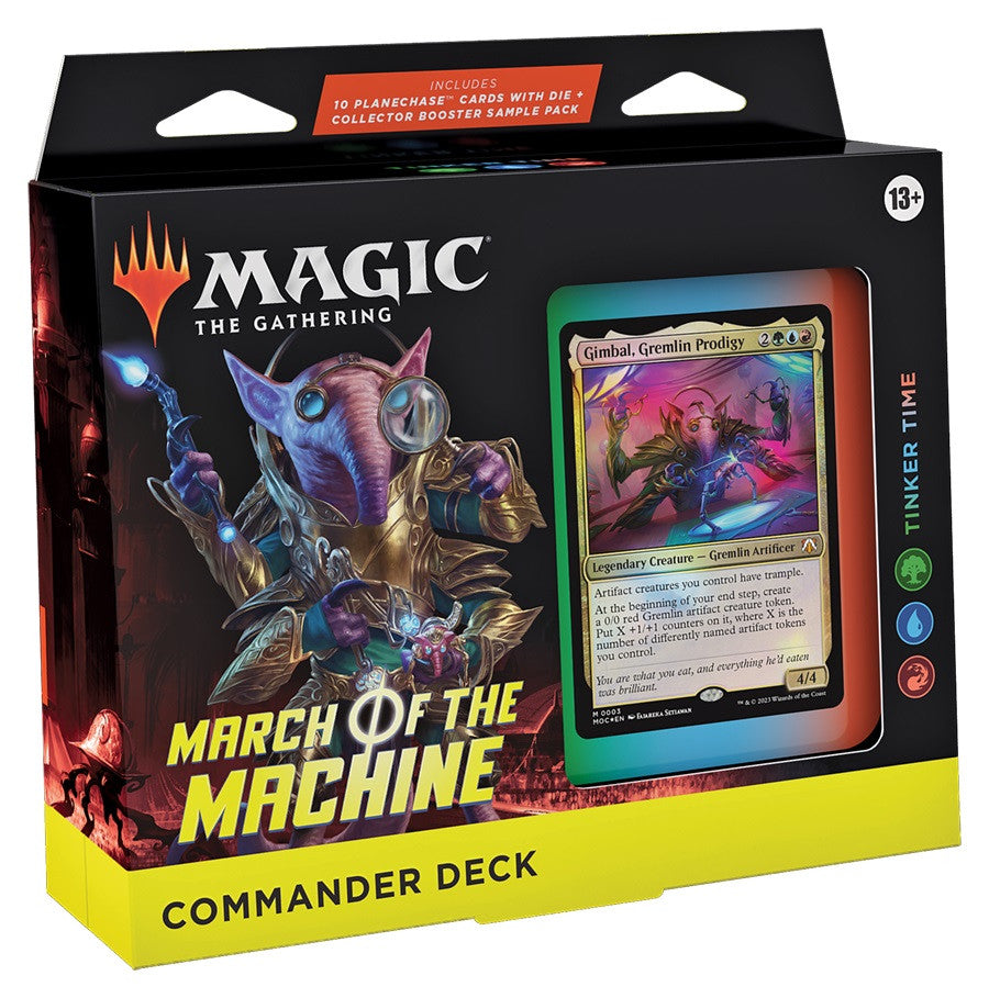 Magic the Gathering March of the Machine Commander Deck GREEN/BLUE/RED Tinker Time (SD5)
