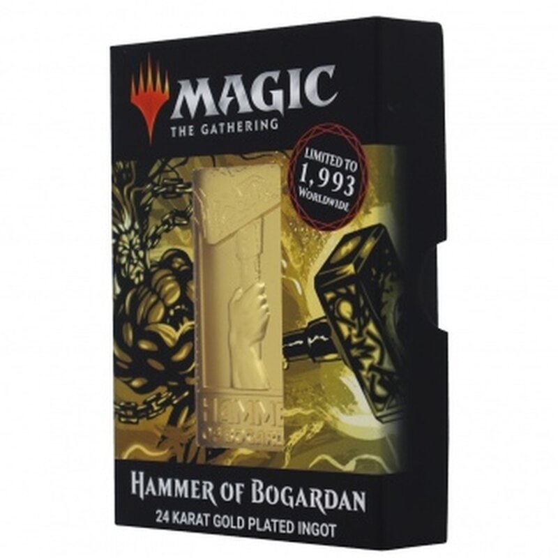 Fanattik Magic the Gathering Precious Metal Collectibles 24K - Hammer of Bogardan