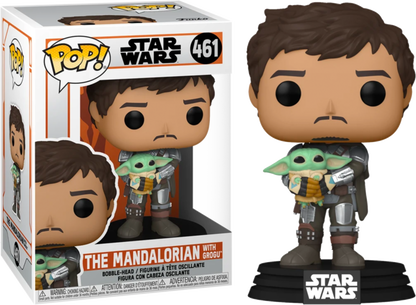 Star Wars: The Mandalorian - Mandalorian with Grogu Pop! Vinyl Figure