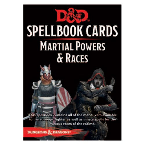 D&D Spellbook Cards Martial Powers & Races Deck (61 Cards) Revised 2017 Edition - Ozzie Collectables