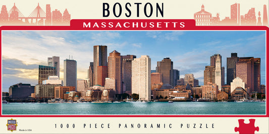 Masterpieces Puzzle City Panoramic Boston Puzzle 1,000 pieces