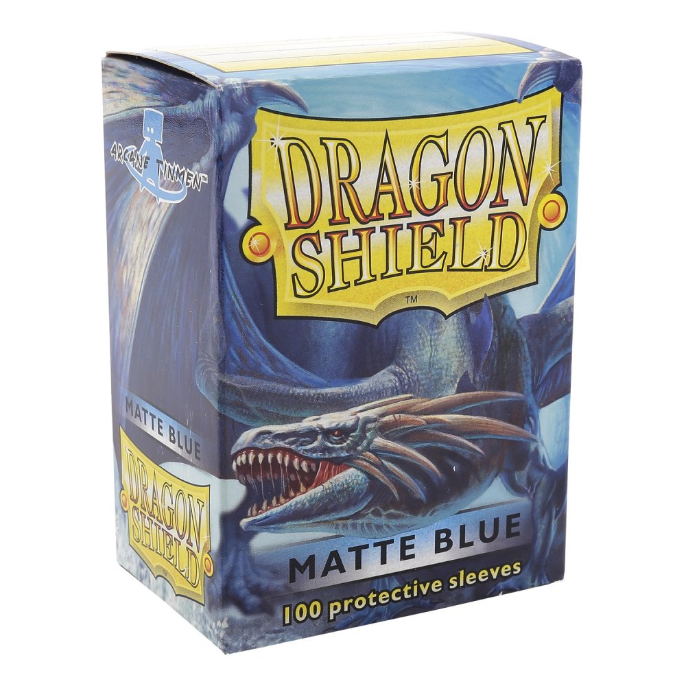 Sleeves - Dragon Shield - Box 100 - Blue MATTE - Ozzie Collectables