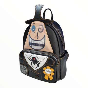 Loungefly Disney Nightmare Before Christmas Mayor Faces Lenticular Mini Backpack