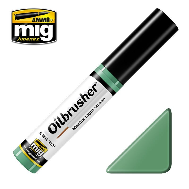 Ammo by MIG Oilbrusher Mecha Light Green