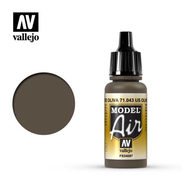 Vallejo Model Air US Olive Drab 17 ml