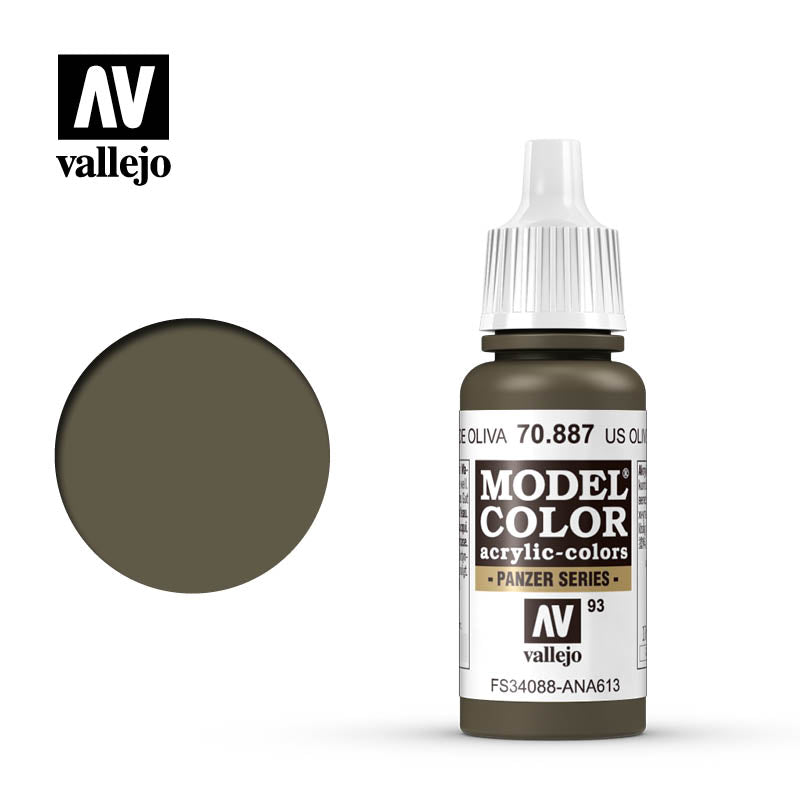 Vallejo Model Colour Olive Drab 17 ml