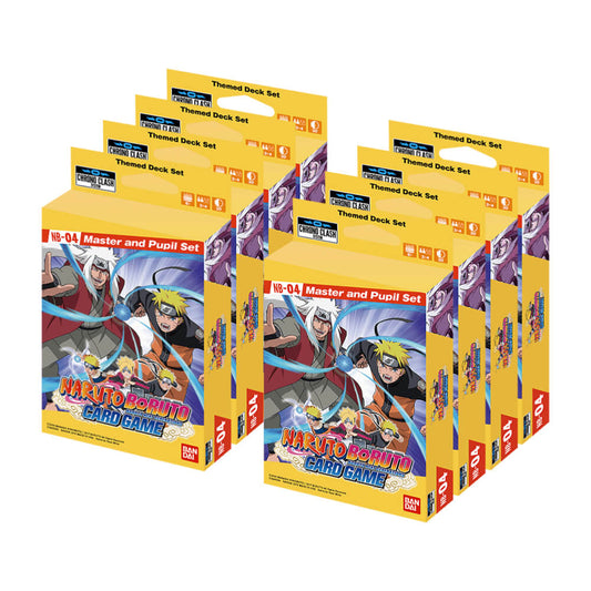 Naruto Boruto Expansion Deck Set NB04 (Master & Student Set) DISPLAY (8) Chrono Clash System - Ozzie Collectables