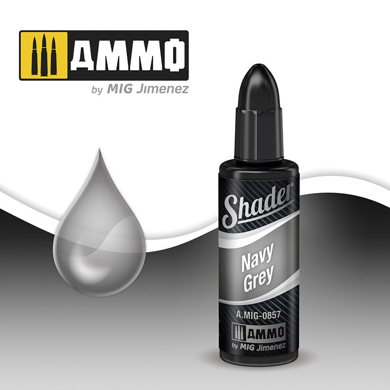 Ammo by MIG Shader Navy Grey 10ml