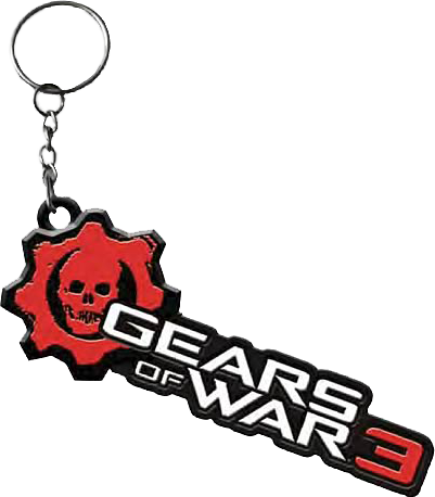Gears of War 3 - Logo Metal Keychain - Ozzie Collectables