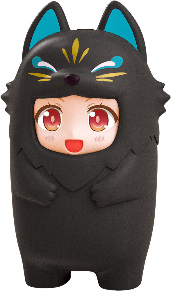 Nendoroid More Kigurumi Face Parts Case (Black Kitsune)
