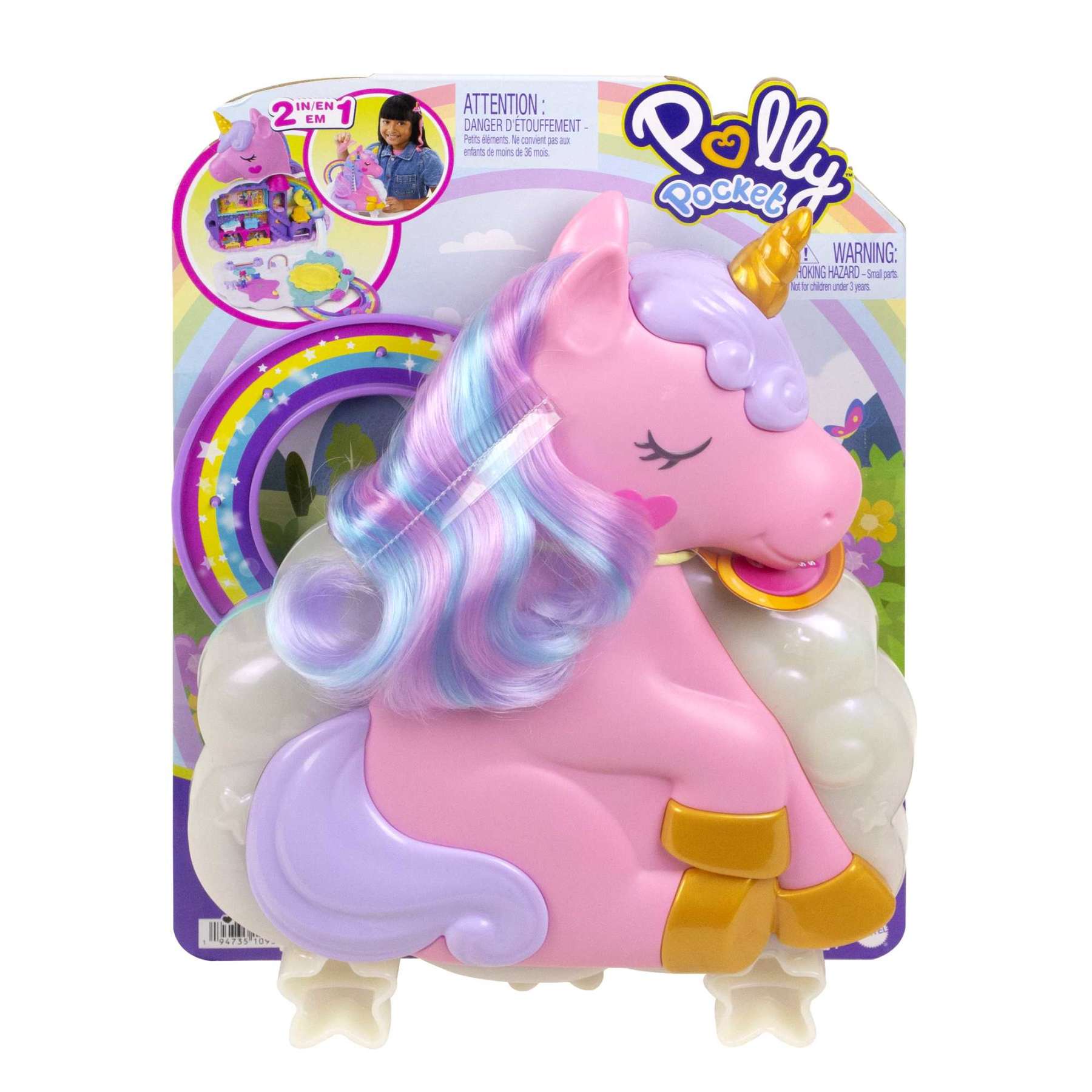 Polly Pocket - Rainbow Unicorn Salon