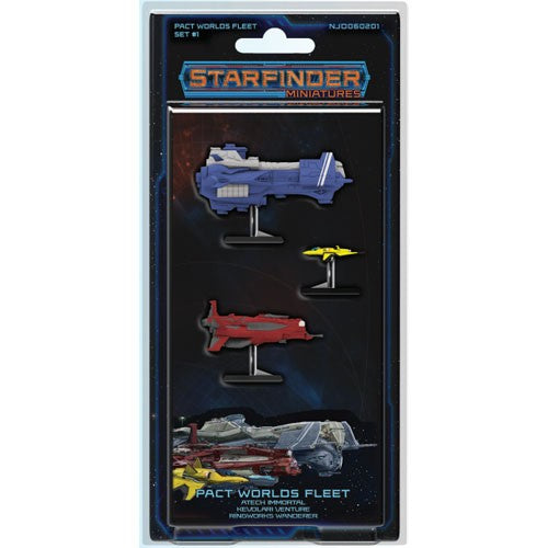 Starfinder Pre Painted Miniatures Pact Worlds Fleet Set 1 - Ozzie Collectables