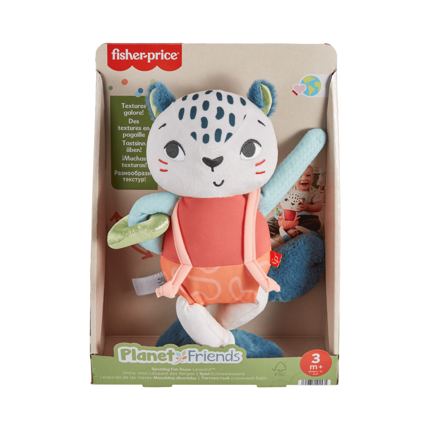 Newborn Toys - Spotting Fun Snow Leopard (Sustainable '24)