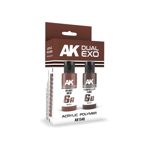 AK Interactive - Oxide Red & Propeller Fire Dual Exo Set