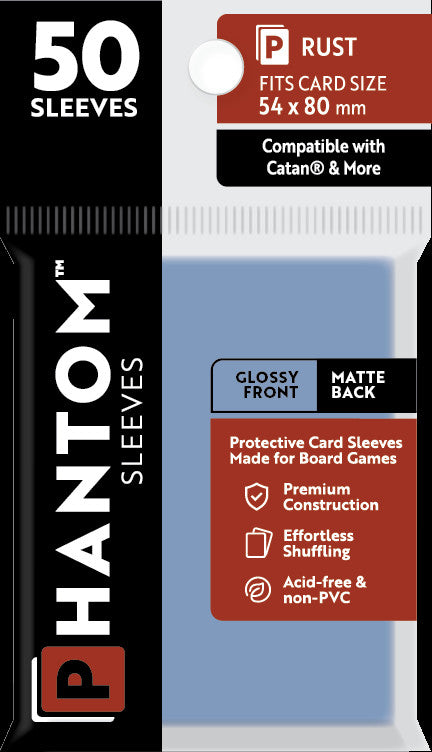 Phantom Sleeves: Rust Size (54mm x 80mm) - Gloss/Matte (50)