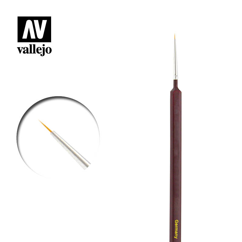 Vallejo Brushes - Round Synthetic Brush Triangular Handle No.0