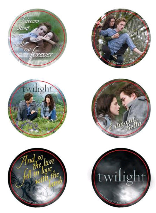 Twilight - Pin Set of 6 Style E Edward & Bella - Ozzie Collectables