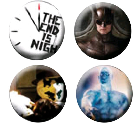 Watchmen - Pin Set Of 4 End Is Nigh - Ozzie Collectables