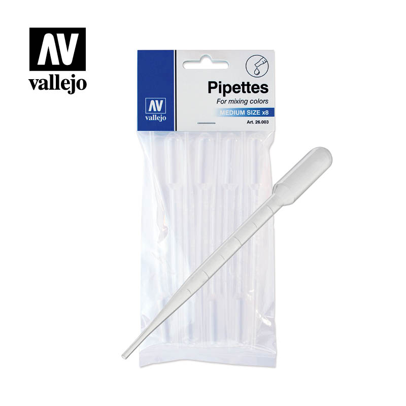 Vallejo Pipettes Medium Size 8x3ml - Ozzie Collectables