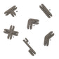 Battle Systems - Fantasy Wargames - Add-Ons - Plastic Terrain Clips - Brown