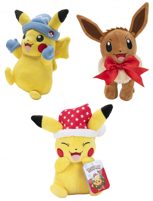 Pokemon Plush Seasonal Christmas Holiday Assortment 8" (6 in the Assortment)
