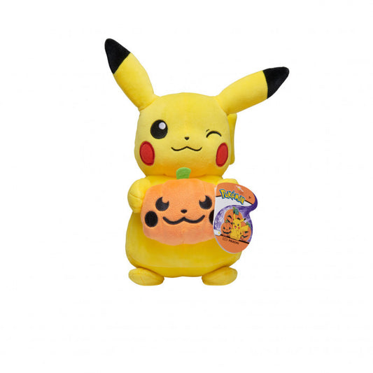 Pokemon Pikachu With Pumpkin Seasonal Halloween 8" Plush