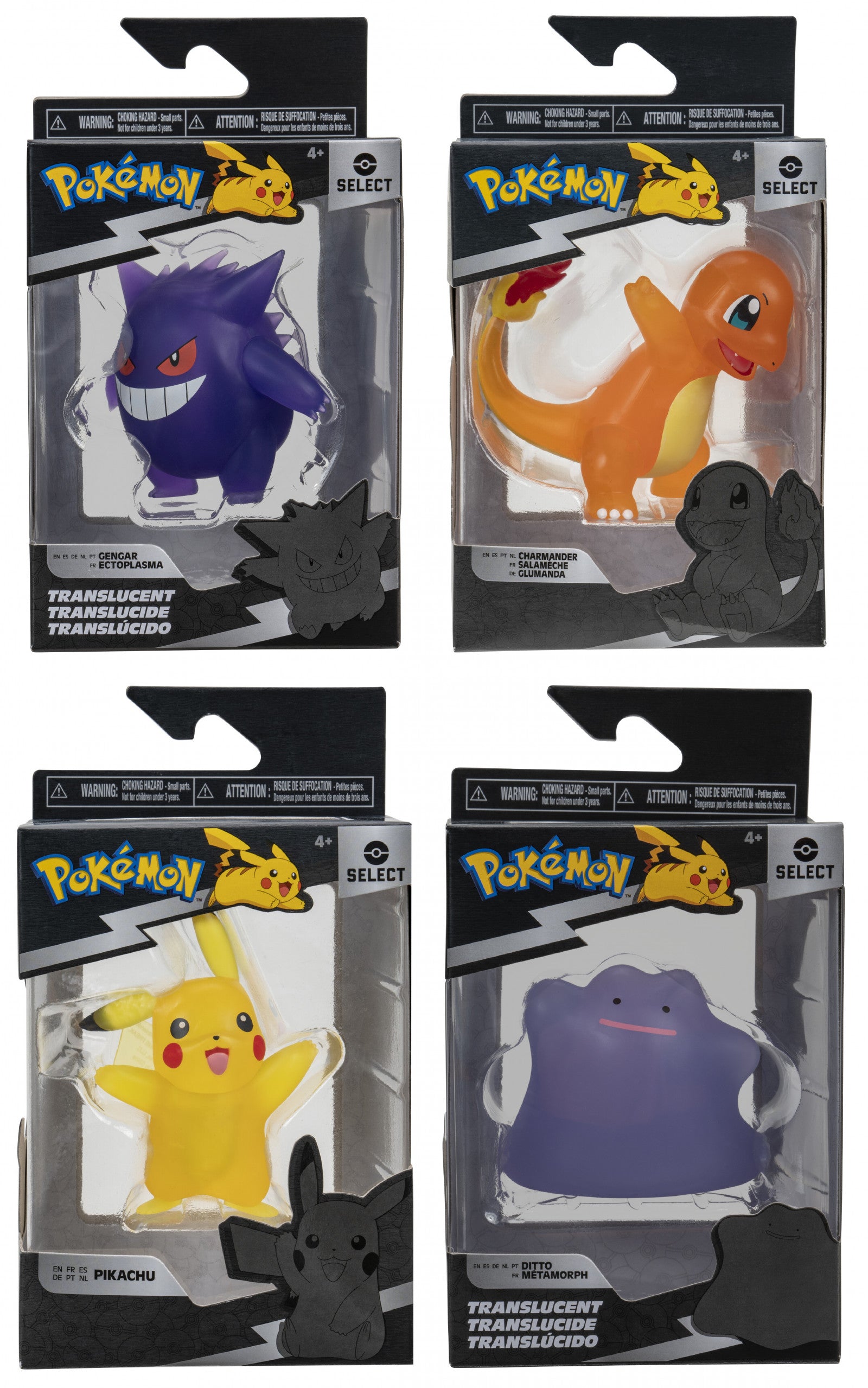 Pokemon Select Battle Figure Assortment Translucent (6 in the Assortment)