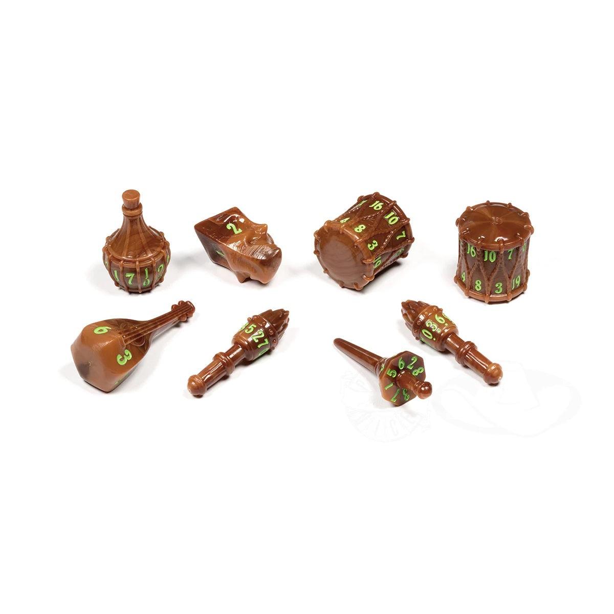 PolyHero Bard 8 Dice Set Woodland Verse