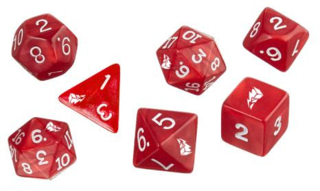 Power Rangers RPG Dice Set - Red (Set of 7)
