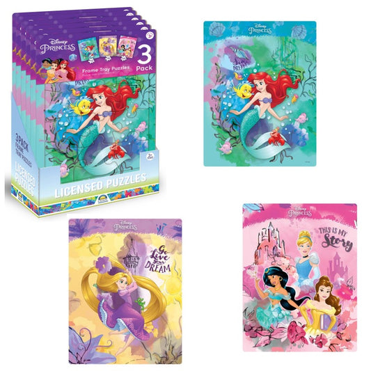 Frame Tray Puzzles - Disney Princess 3pk