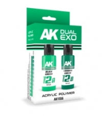 AK Interactive - Alien Green & Viridian Green Dual Exo Set