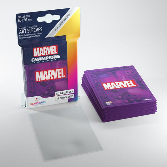 Gamegenic Marvel Champions Art Sleeves Marvel Purple - Ozzie Collectables