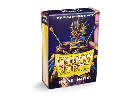 Sleeves - Dragon Shield Japanese- Box 60 - Purple MATTE - Ozzie Collectables