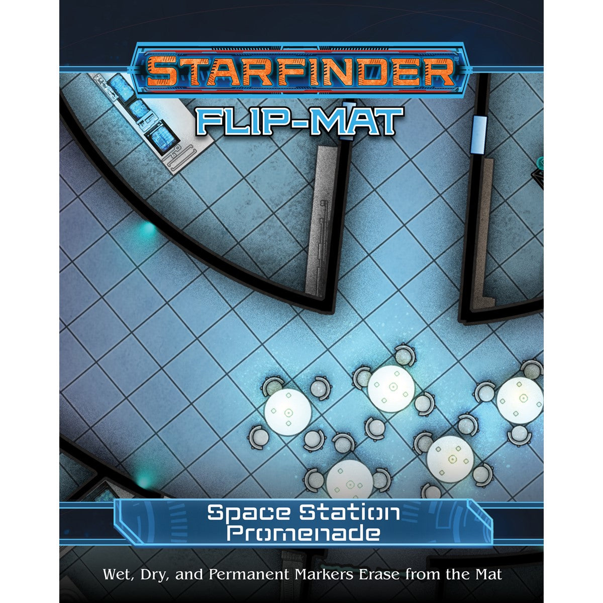 Starfinder RPG Flip Mat Space Station Promenade