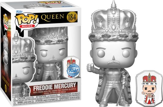 Queen - Freddie Mercury King US Exclusive Pop! with pin Queen - Freddie Mercury King US Exclusive Pop! with pin