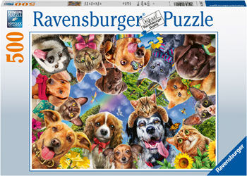 Ravensburger - Animal Selfie 500 pieces - Ozzie Collectables