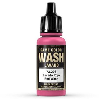Vallejo Game Colour - Wash - Red  18ml