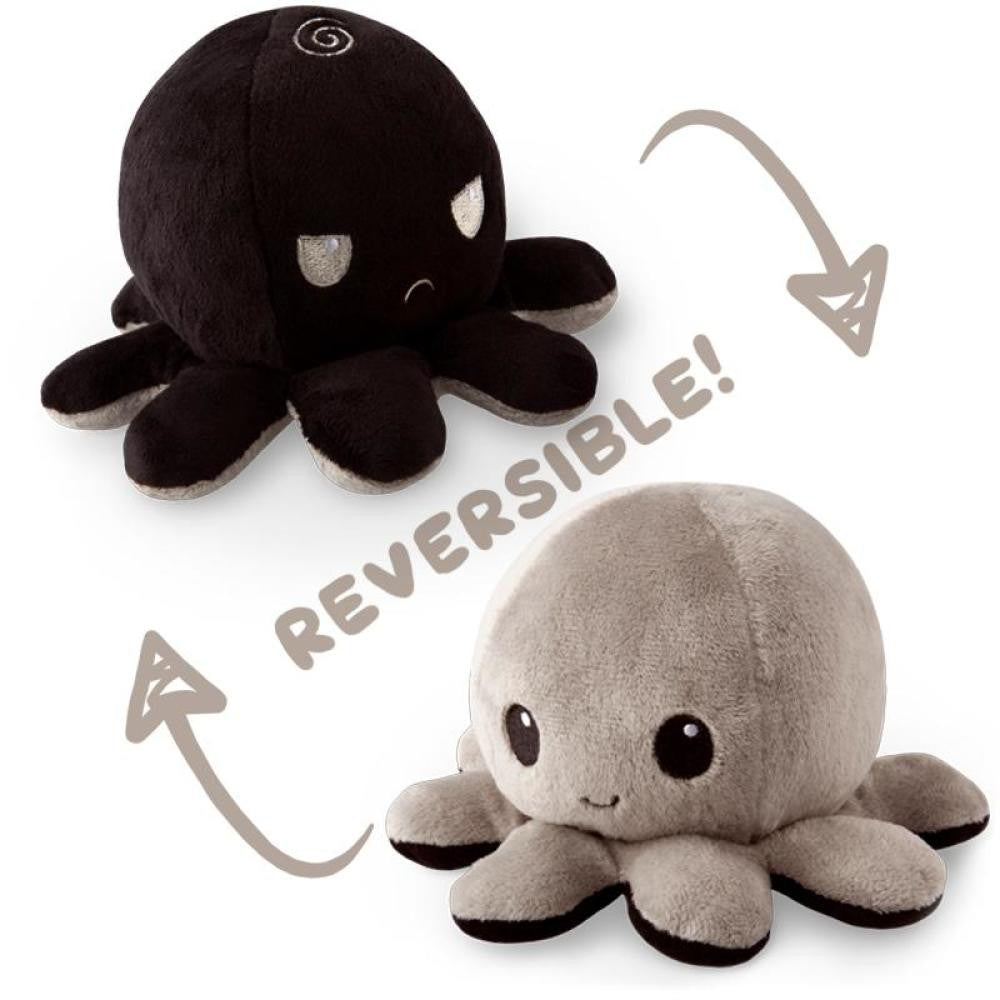 Reversible Plushie - Octopus Black/Gray