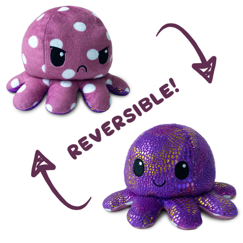 Reversible Plushie - Octopus Polka Dot/Shimmer