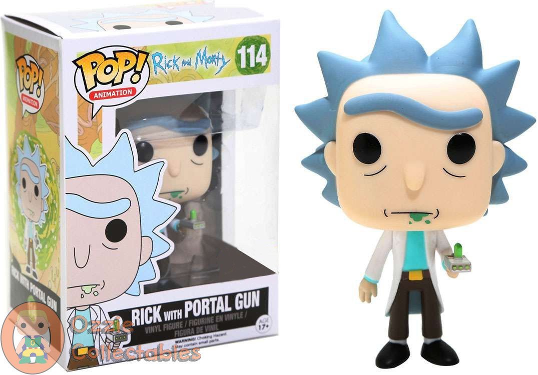 Rick and Morty - Rick with Portal Gun US Exclusive Pop! Vinyl - Ozzie Collectables