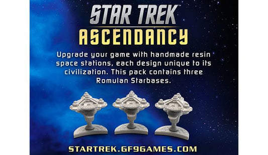 Star Trek Ascendancy Accessory Star Bases (3) Romulan - Ozzie Collectables