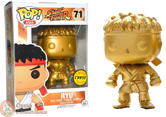 Ryu Gold Chase POP! Vinyl Figure - Street Fighter POP! Asia Exclusive - Ozzie Collectables