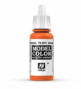 Vallejo Model Colour Bright Orange 17 ml - Ozzie Collectables