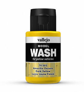 Vallejo Model Wash Dark Yellow 35 ml - Ozzie Collectables