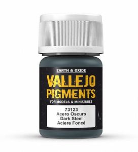 Vallejo Pigments Dark Steel 30 ml - Ozzie Collectables