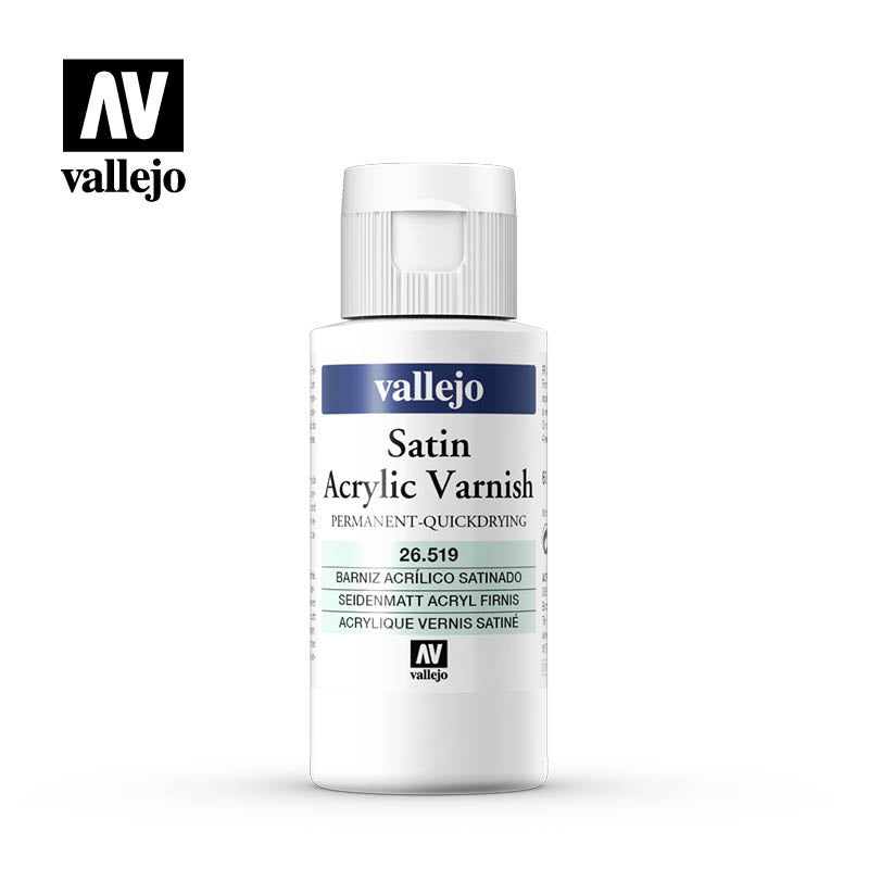 Vallejo Permanent Satin Varnish 60ml - Ozzie Collectables