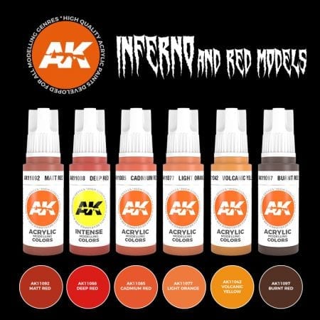 Ak Interactive 3Gen Sets - Inferno And Red Creatures