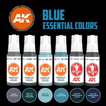 Ak Interactive 3Gen Sets - Blue Essential Colors