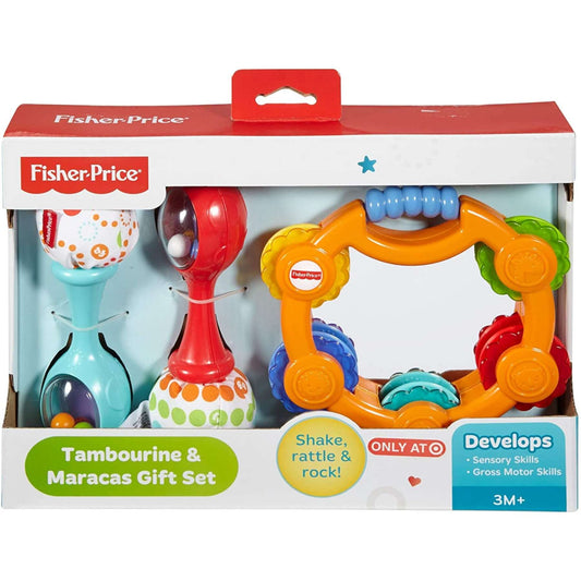 Newborn Toys - Tambourine & Maracas Gift Set